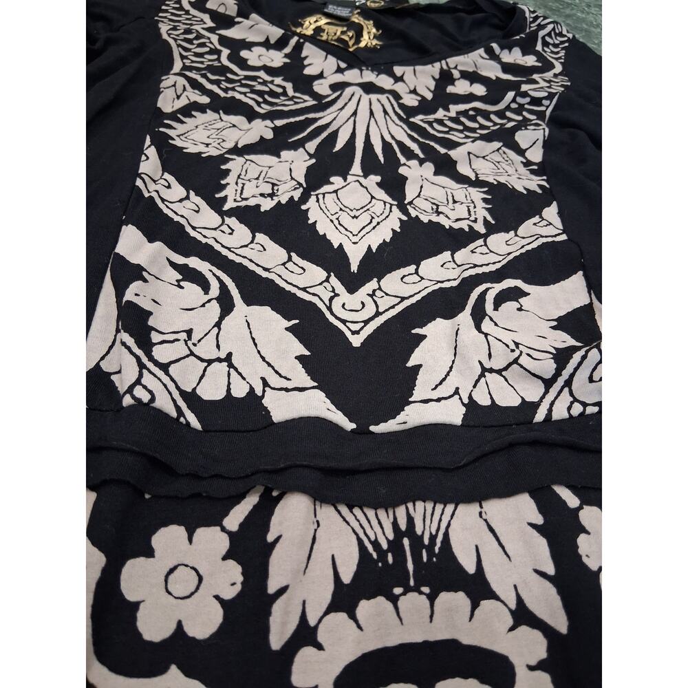 Desigual x Christian Lacroix Dress Womens Sz M Abstract Artsy Stretch Lagenlook - Picture 7 of 12